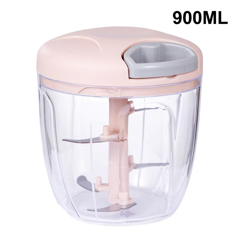 Manual Food Chopper & Meat Mincer – 500ML / 900ML