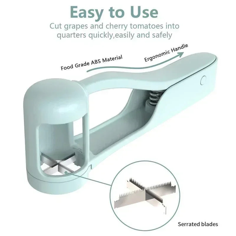 Grape & Small Fruit Cutter – Quick Salad & Snack Slicer