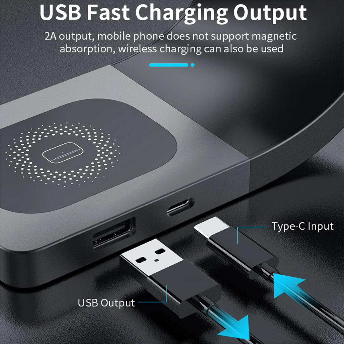 3-in-1 Magnetic Charging Stand - Phone, Watch & Earbuds