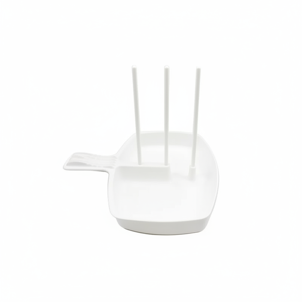 Microwave bacon rack on white background